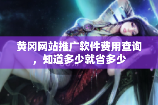 黄冈网站推广软件费用查询，知道多少就省多少