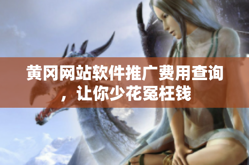 黄冈网站软件推广费用查询，让你少花冤枉钱