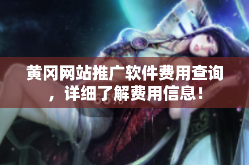 黄冈网站推广软件费用查询，详细了解费用信息！