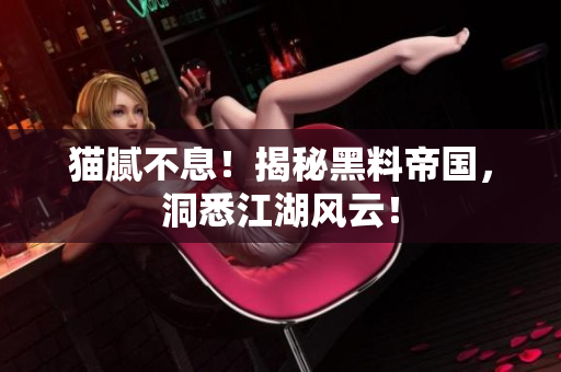猫腻不息！揭秘黑料帝国，洞悉江湖风云！