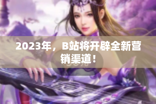 2023年，B站将开辟全新营销渠道！