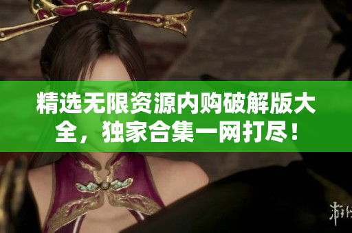精选无限资源内购破解版大全，独家合集一网打尽！