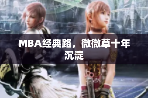 MBA经典路，微微草十年沉淀