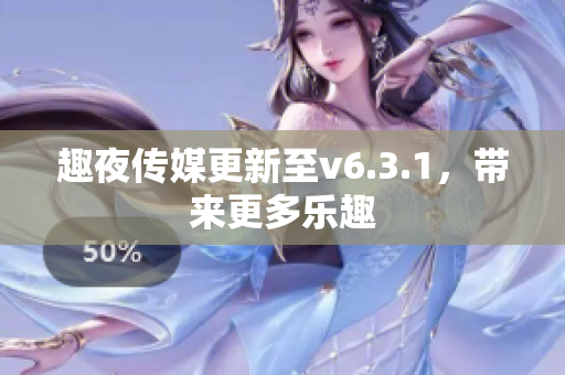 趣夜传媒更新至v6.3.1，带来更多乐趣