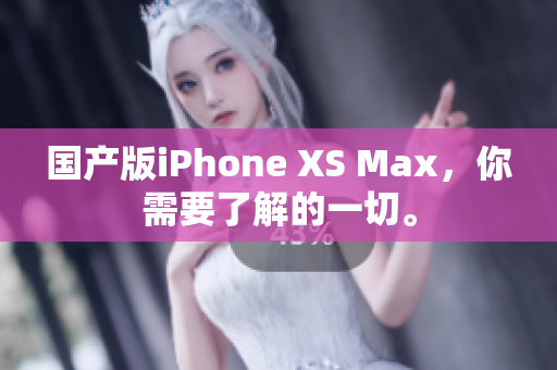 国产版iPhone XS Max，你需要了解的一切。
