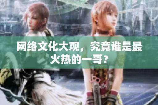 网络文化大观，究竟谁是最火热的一哥？