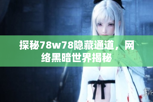 探秘78w78隐藏通道，网络黑暗世界揭秘