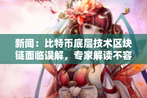 新闻：比特币底层技术区块链面临误解，专家解读不容错过