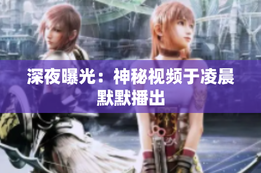 深夜曝光：神秘视频于凌晨默默播出