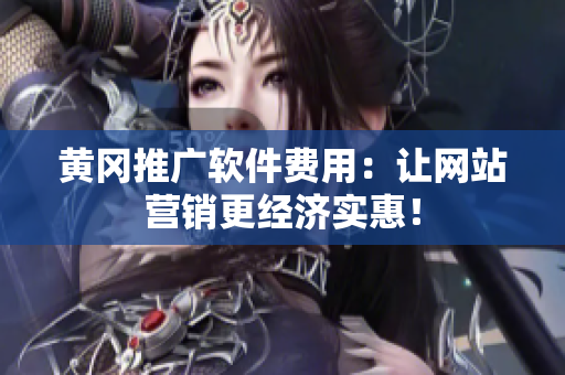 黄冈推广软件费用：让网站营销更经济实惠！