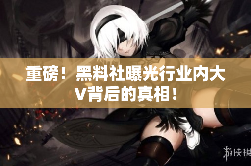 重磅！黑料社曝光行业内大V背后的真相！