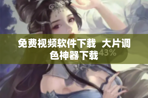 免费视频软件下载  大片调色神器下载