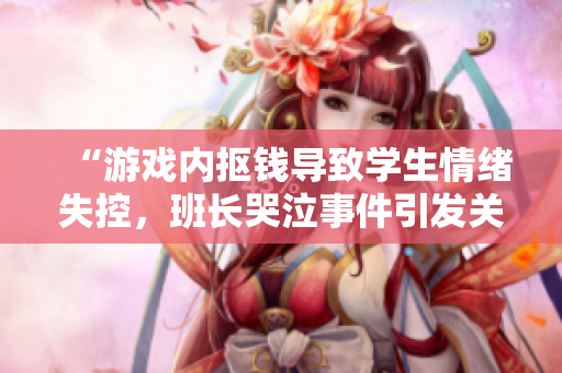 “游戏内抠钱导致学生情绪失控，班长哭泣事件引发关注”