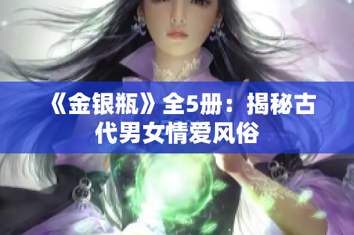 《金银瓶》全5册：揭秘古代男女情爱风俗