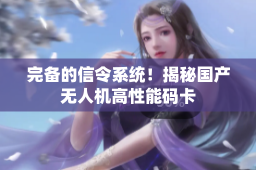 完备的信令系统！揭秘国产无人机高性能码卡