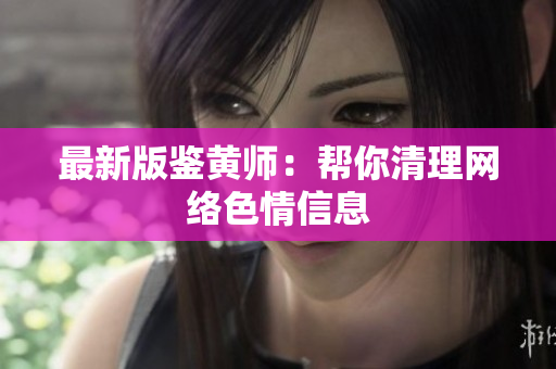 最新版鉴黄师：帮你清理网络色情信息