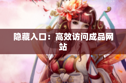 隐藏入口：高效访问成品网站