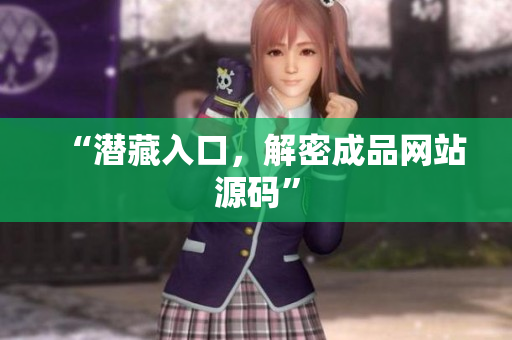 “潜藏入口，解密成品网站源码”