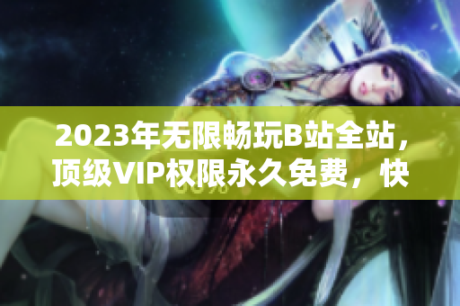 2023年无限畅玩B站全站，顶级VIP权限永久免费，快来查看入口！