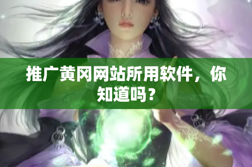 推广黄冈网站所用软件，你知道吗？