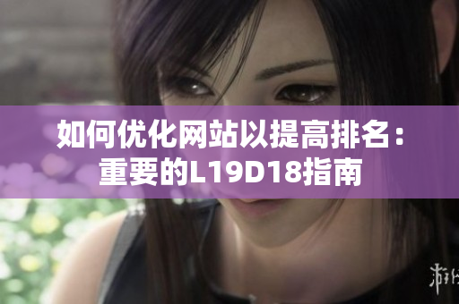 如何优化网站以提高排名：重要的L19D18指南
