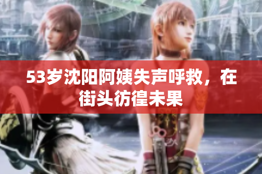 53岁沈阳阿姨失声呼救，在街头彷徨未果