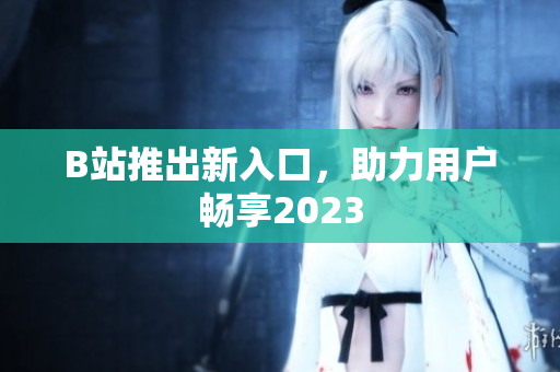 B站推出新入口，助力用户畅享2023