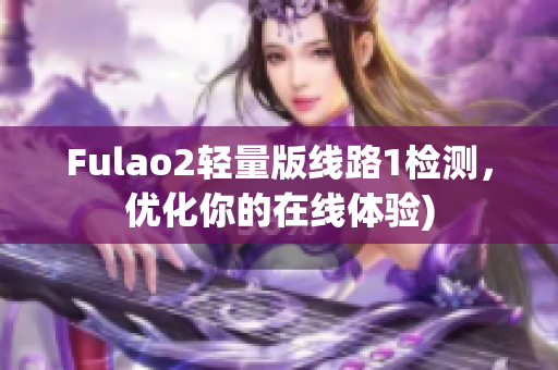 Fulao2轻量版线路1检测，优化你的在线体验)