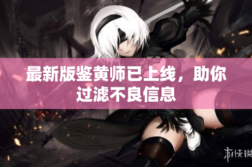 最新版鉴黄师已上线，助你过滤不良信息