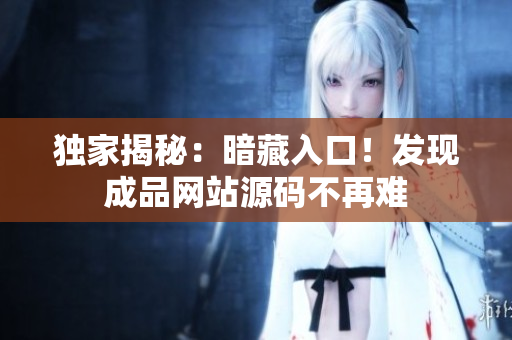 独家揭秘：暗藏入口！发现成品网站源码不再难