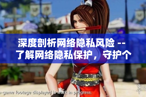 深度剖析网络隐私风险 -- 了解网络隐私保护，守护个人安全