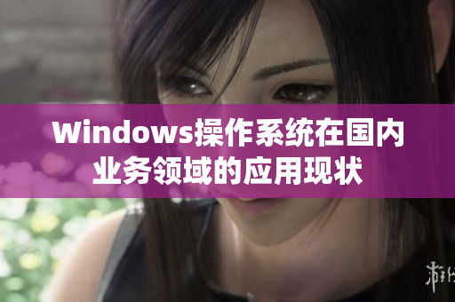 Windows操作系统在国内业务领域的应用现状