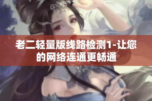 老二轻量版线路检测1-让您的网络连通更畅通