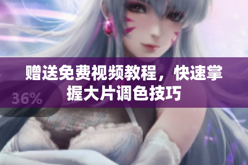 赠送免费视频教程，快速掌握大片调色技巧