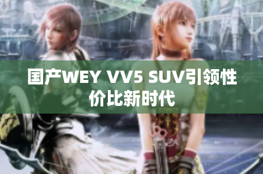 国产WEY VV5 SUV引领性价比新时代