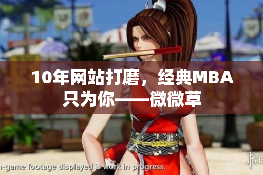 10年网站打磨，经典MBA只为你——微微草