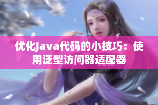 优化Java代码的小技巧：使用泛型访问器适配器