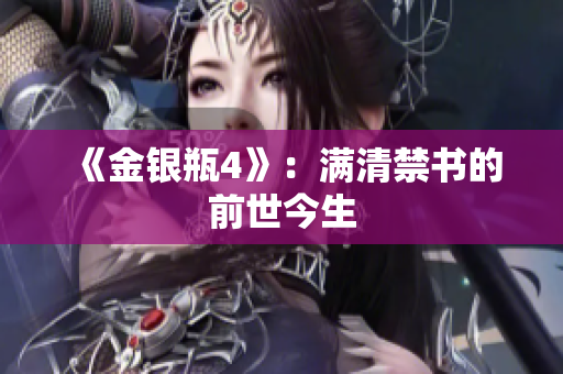 《金银瓶4》：满清禁书的前世今生