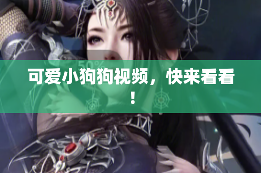 可爱小狗狗视频，快来看看！