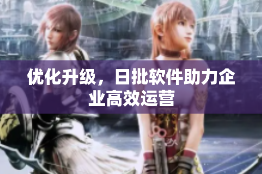 优化升级，日批软件助力企业高效运营