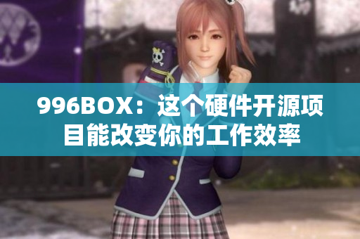 996BOX：这个硬件开源项目能改变你的工作效率