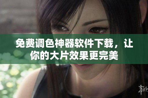 免费调色神器软件下载，让你的大片效果更完美