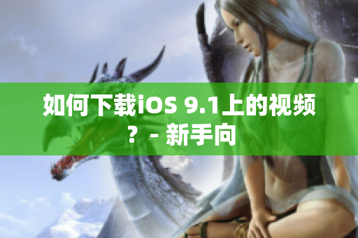 如何下载iOS 9.1上的视频？- 新手向
