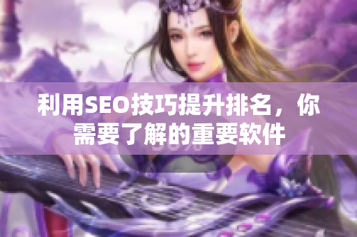 利用SEO技巧提升排名，你需要了解的重要软件