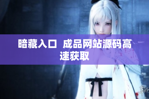 暗藏入口  成品网站源码高速获取