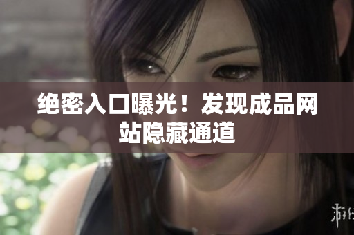 绝密入口曝光！发现成品网站隐藏通道
