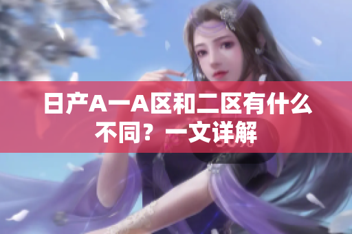 日产A一A区和二区有什么不同？一文详解