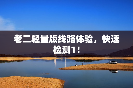 老二轻量版线路体验，快速检测1！