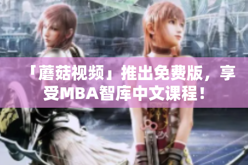 「蘑菇视频」推出免费版，享受MBA智库中文课程！