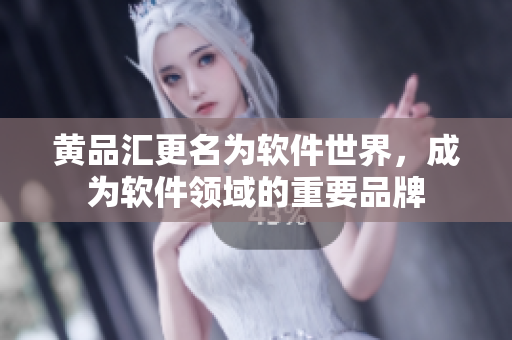 黄品汇更名为软件世界，成为软件领域的重要品牌
